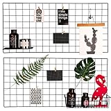 Hosal Multifunction Grid Panel,Wall Decor/ Sculptural Frames & Holders / Wall Display/ Organizer, Pack of 2 Pcs, Size:15.7
