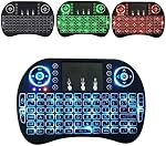 Wireless Mini Keyboard Gtek Brand with Touchpad Mouse Backlit Compatible with Android Devices/TV/IPTV Boxes