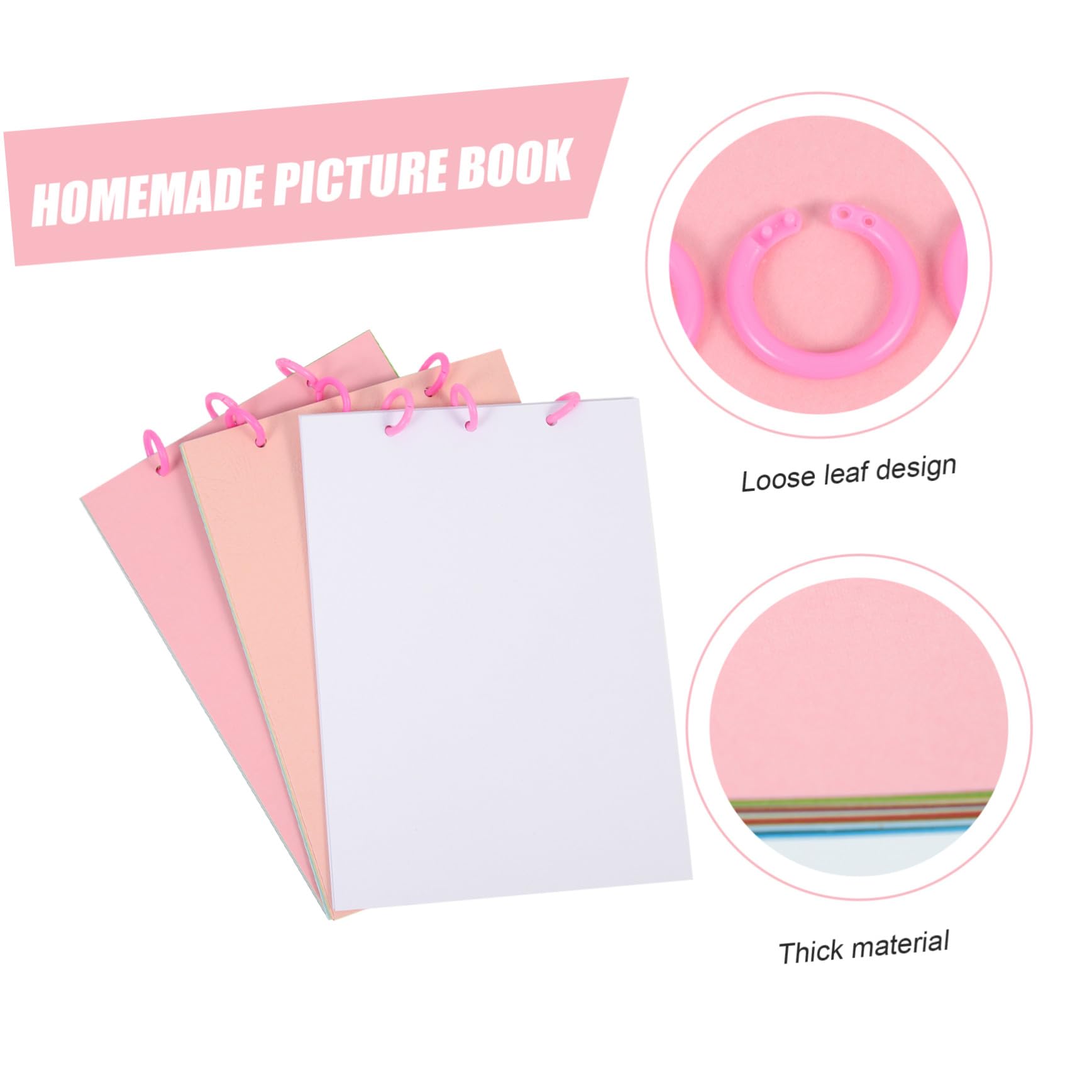 DIYEAH 6 Set Kit Materiali per Creare Libri da Dipingere Fai da Te per Carta Spessa e Colorata per Album Dipinti Mano Libri Mandala e Quaderni Artigianali