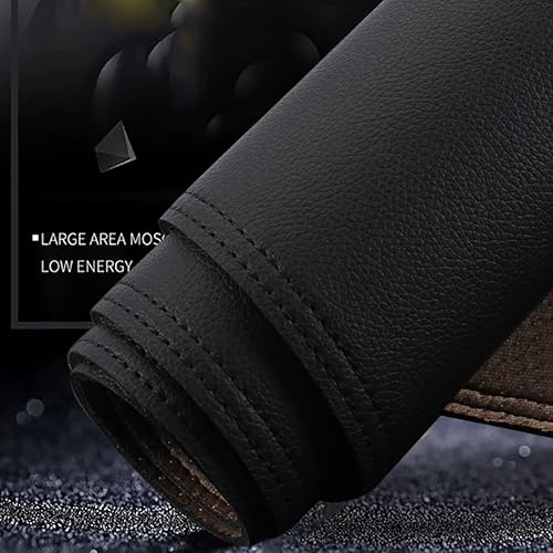 Miniatura 7 de OVAVOFO Fundas protectoras de cuero para Hyundai Sonata 2011-2014, cubierta protectora de salpicadero de automóvil, color negro