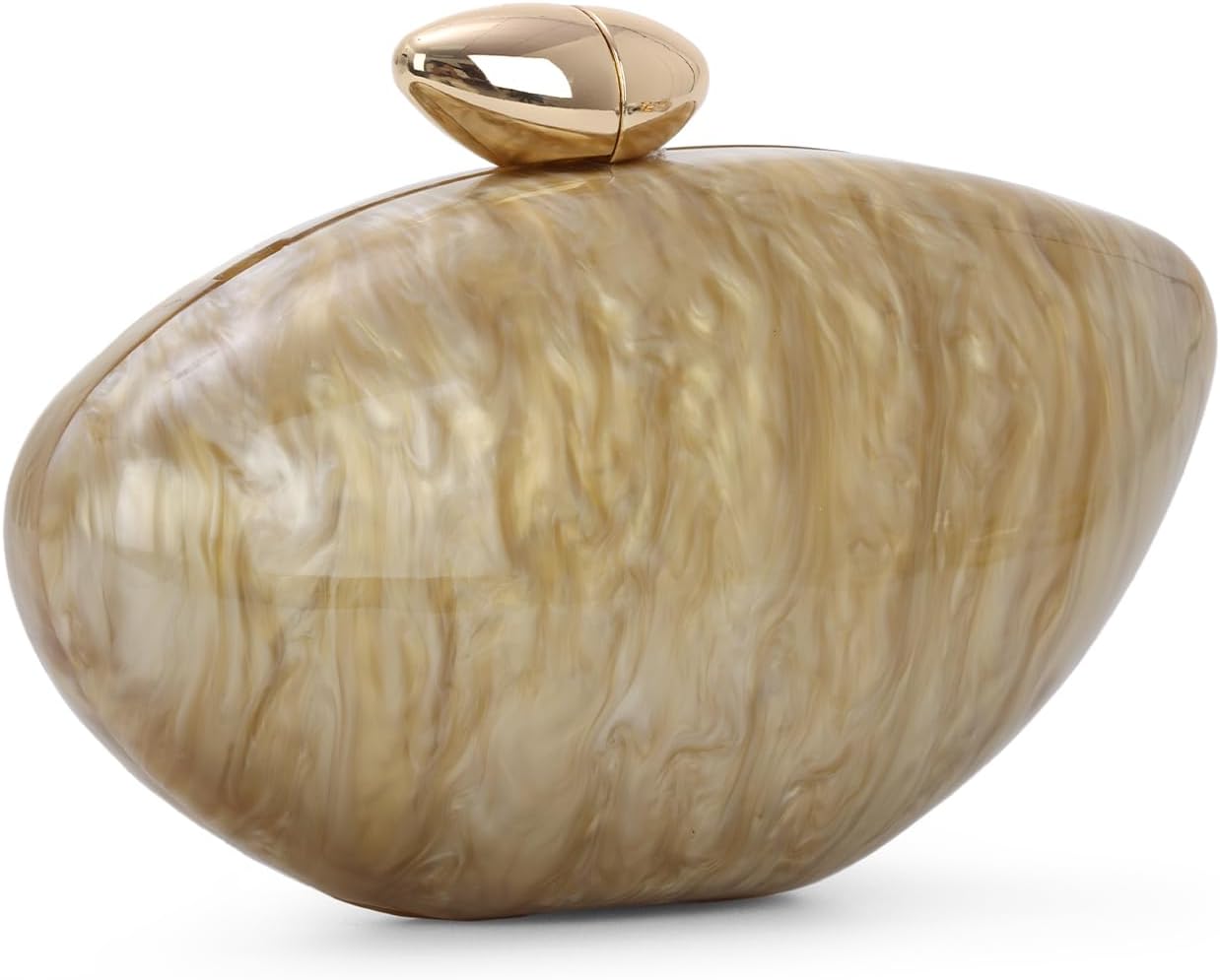 Emprier Acrylic Shell Clutch Purse for Women, Marble Evening Bag with Chain for Wedding Party Prom - Image 7
