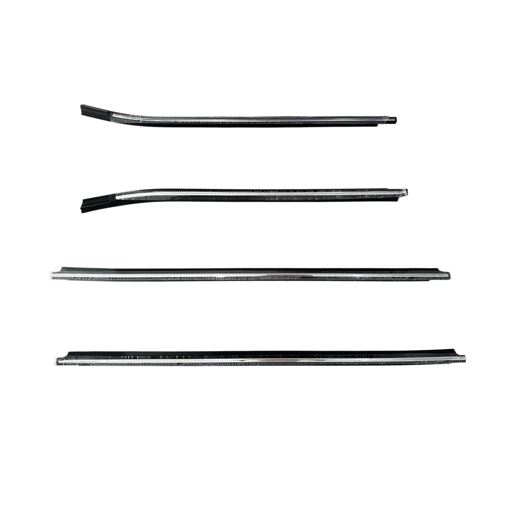Mltlkppvng Outer Car Seal Strip 4 Door Chrome Weatherstrip Glass Seal For Toyota For Vigo 2004-2016 Moluding Rubber Strip
