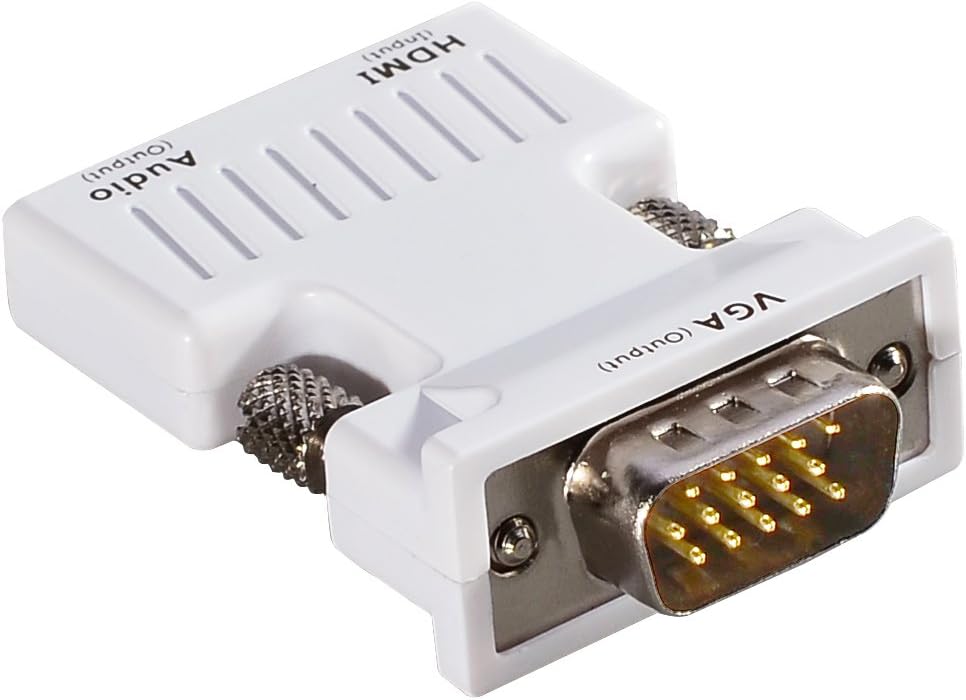 MnxoÂ HDMI Female to VGA Male Video Adapter Convertor with Audio