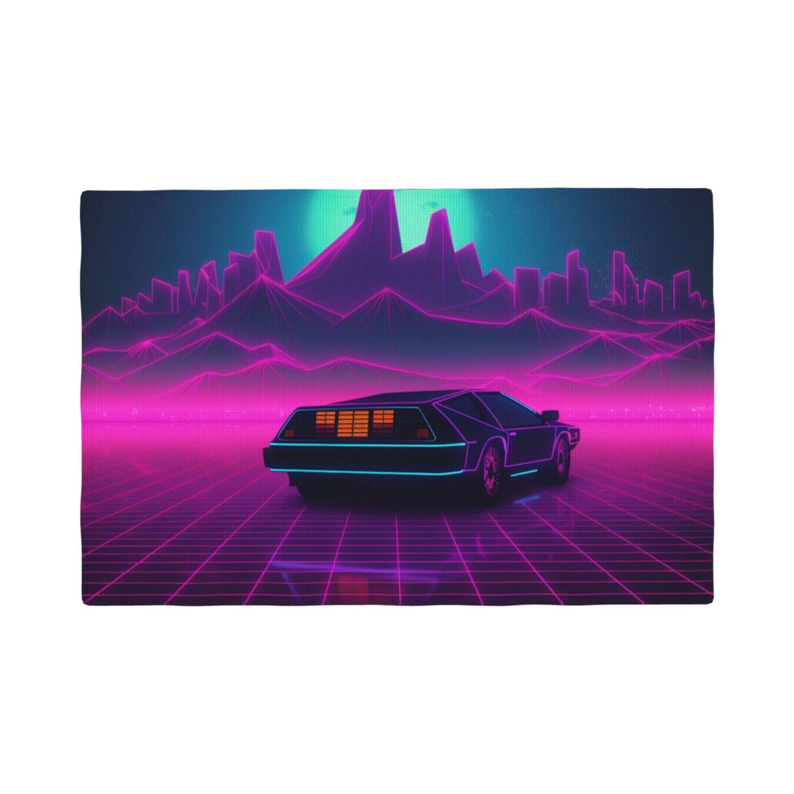Sets de table en lin résistants à la chaleur et lavables Retrowave
