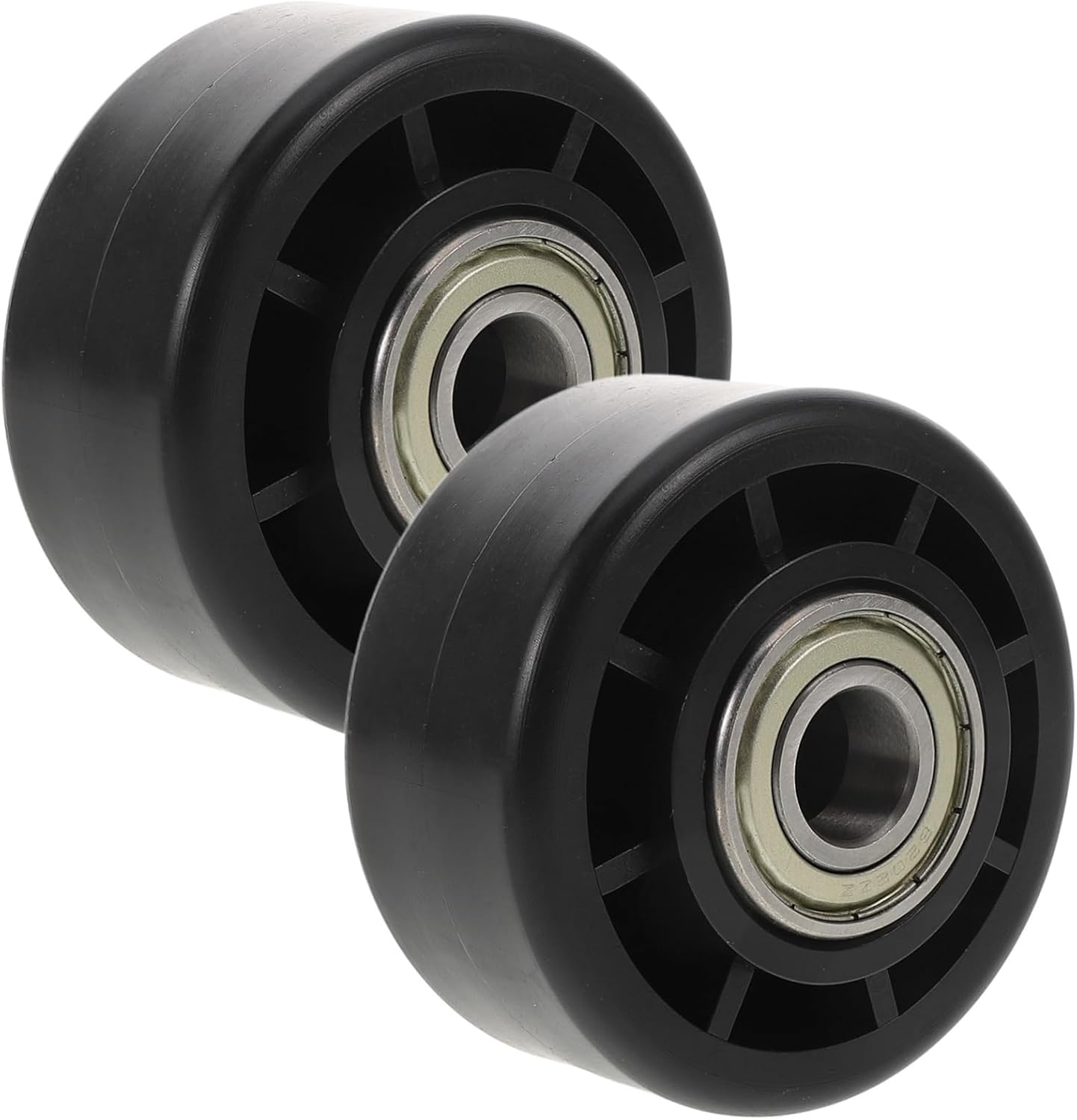 Milisten 2Pcs Exercise Bike Wheel Replacement Durable Pulley Wheel for Gym Equipment Easy Installation Fitness Accessory Compatible with All Flooring Types