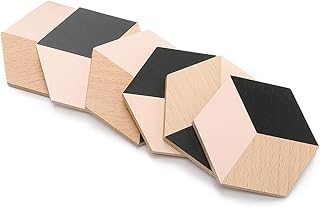 Areaware Table Tiles (Black/Beige)