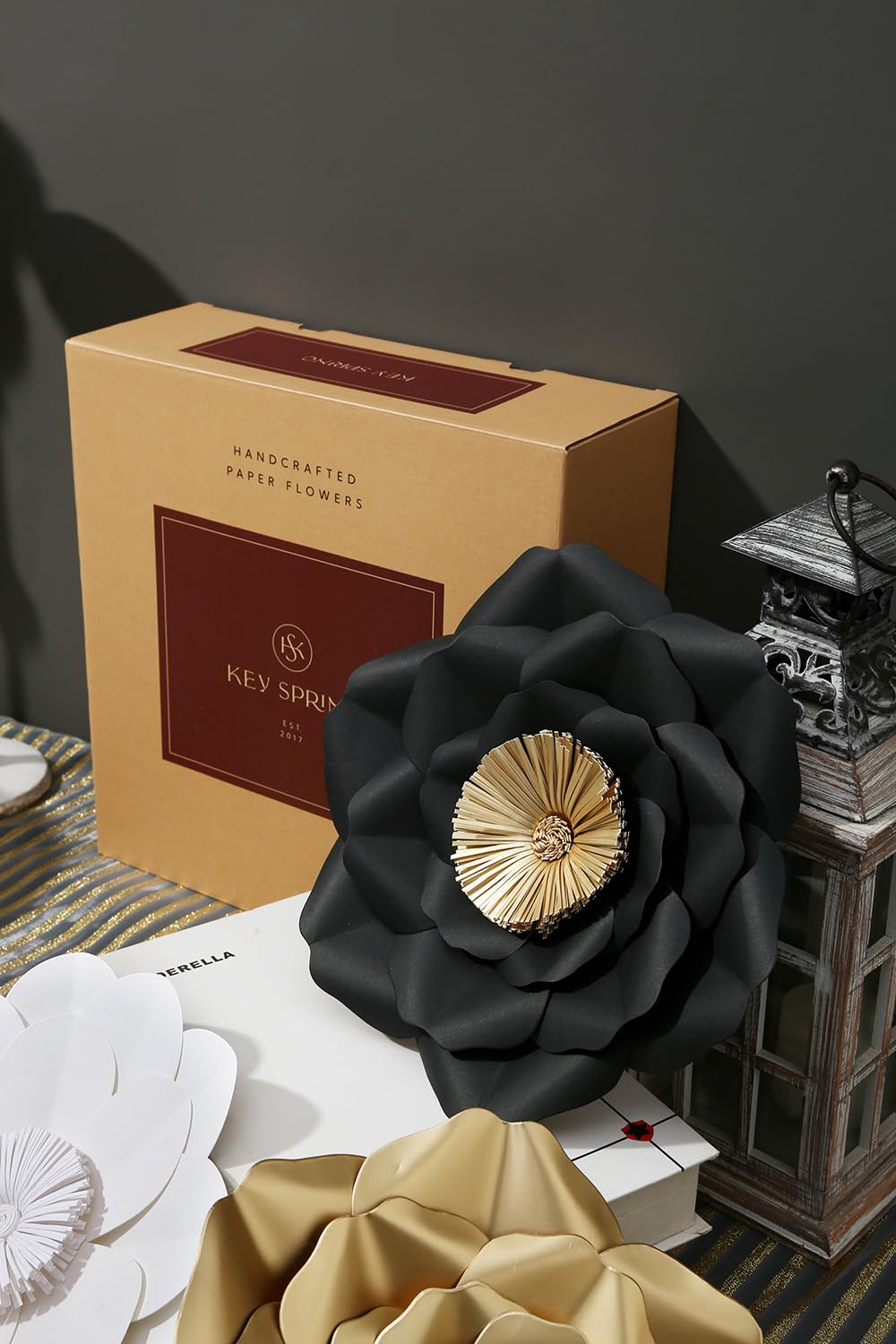 Amazon.co.jp: KEY SPRING 3Dペーパーフラワーデコレーション、巨大な