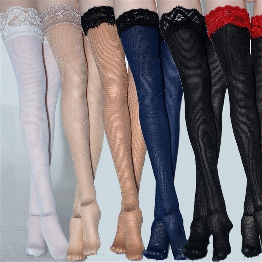 Chaussettes hautes pour figurine 1/6 - Cache les articulations de poupée