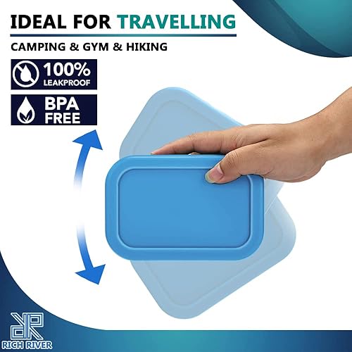 Miniatura 3 de Soporte de jabón de viaje mejorado a prueba de fugas con tapa, barra de champú y soporte para barra de acondicionador, contenedor de jabón con capa