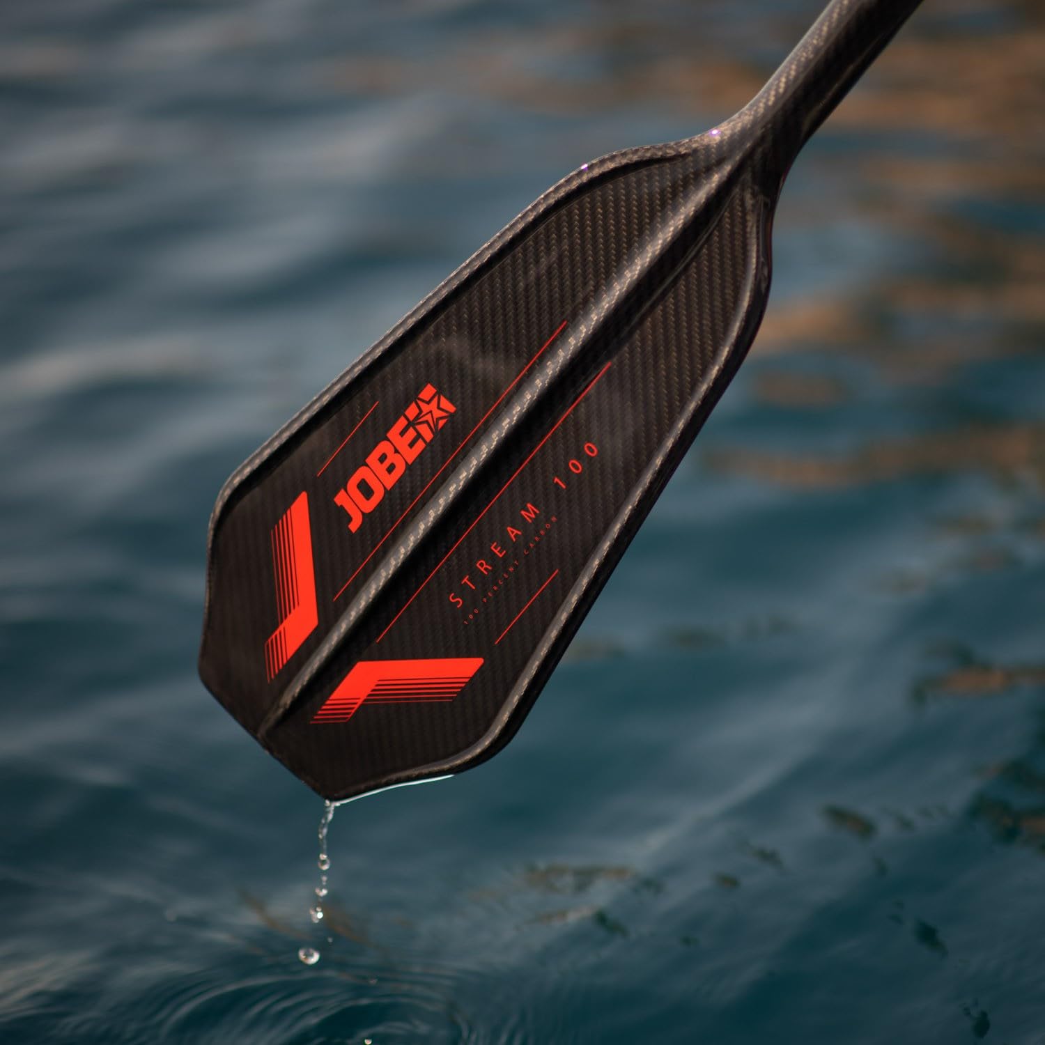 Jobe Stream Carbon 100 SUP Paddel 3-teilig Lime super leicht 610g