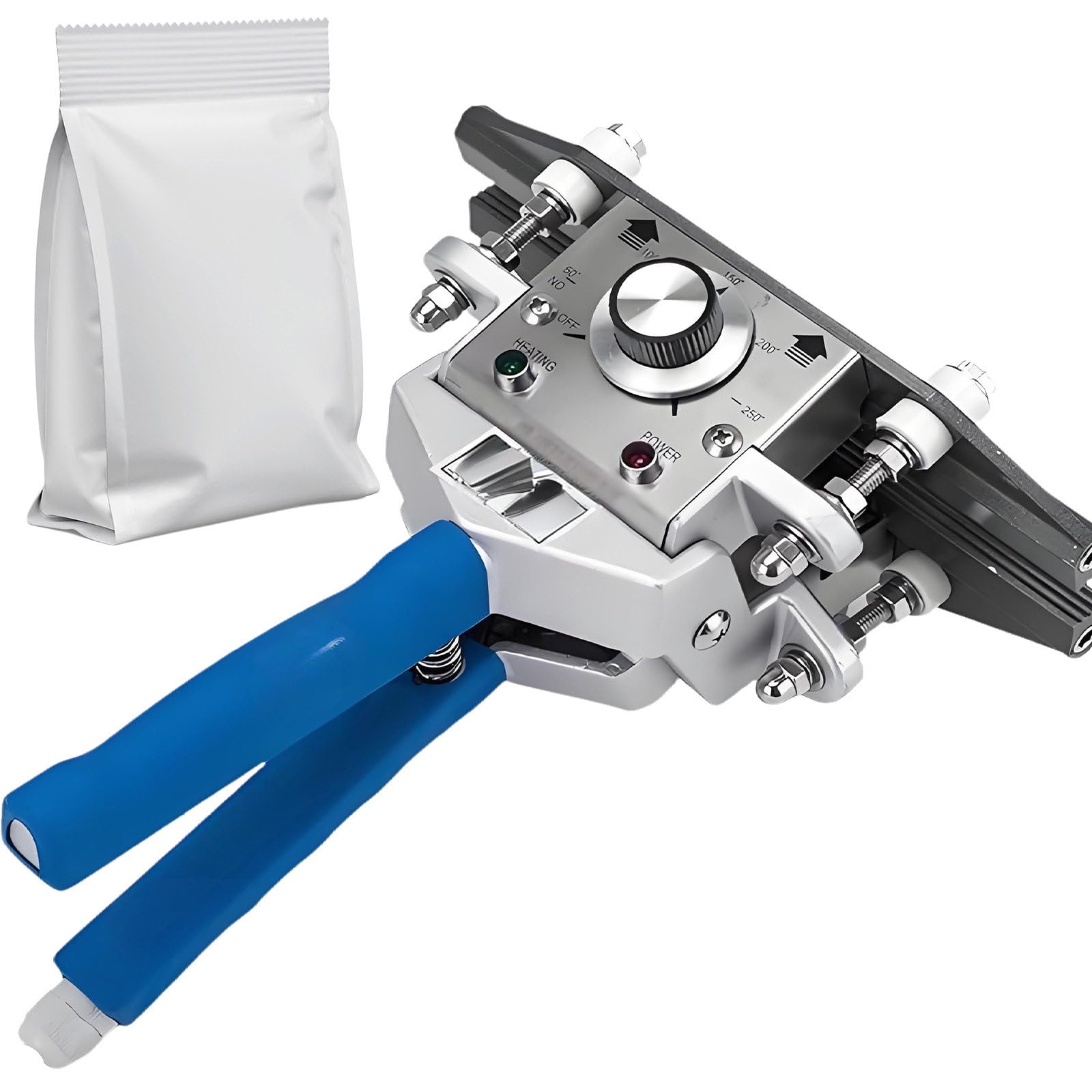 Selladora TéRmica PortáTil, Ancho De Sellado: 10 Mm, Control De Temperatura: 0-300°C, Adecuada para Bolsas De PoliéSter Y Bolsas De Papel De Aluminio