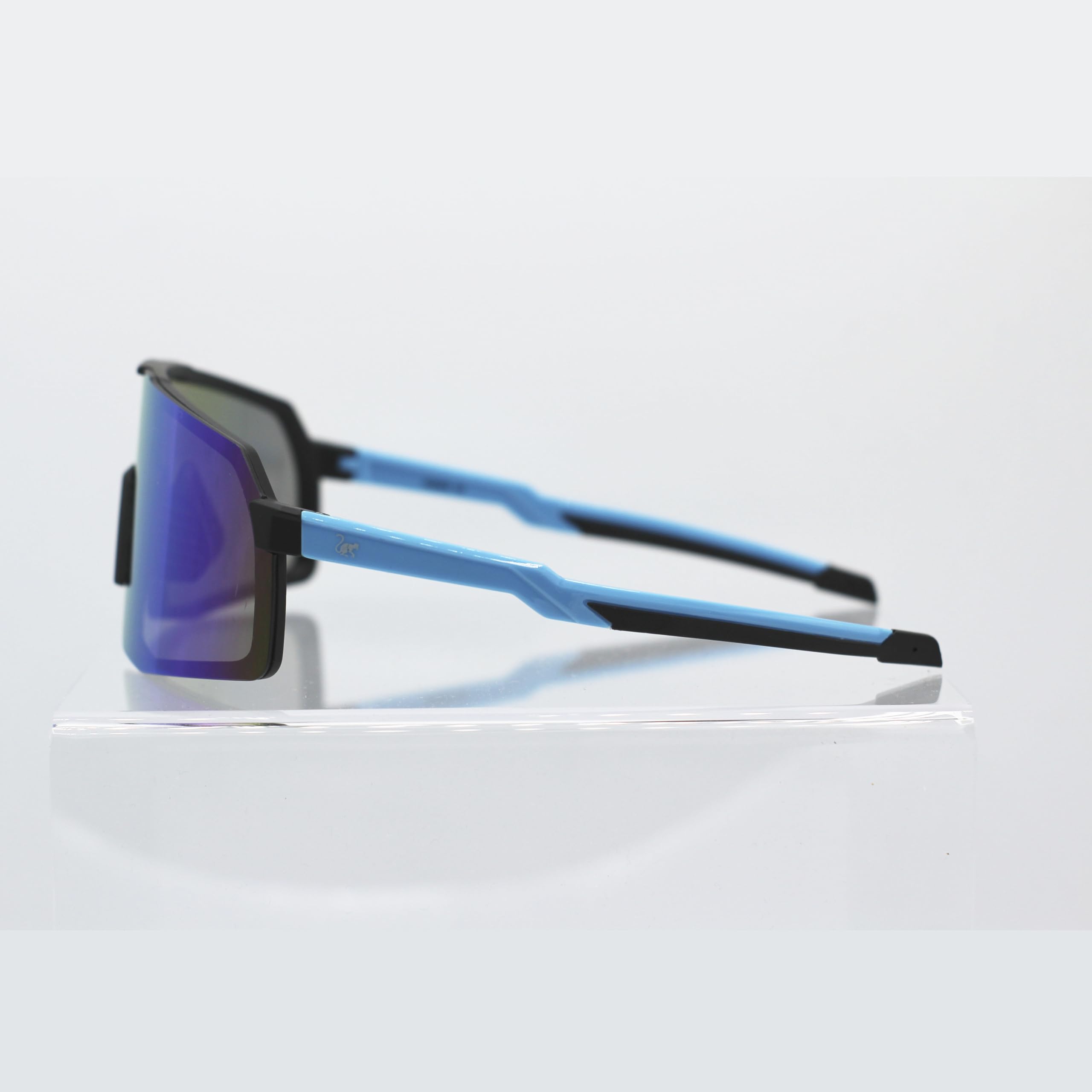 Surf Monkey Gafas de Sol Polarizadas con 3 Lentes Intercambiables | Gafas de ciclismo | Bici de Montaña | Ciclismo | Running | UV 400 Anti Viento - Hombre y Mujer