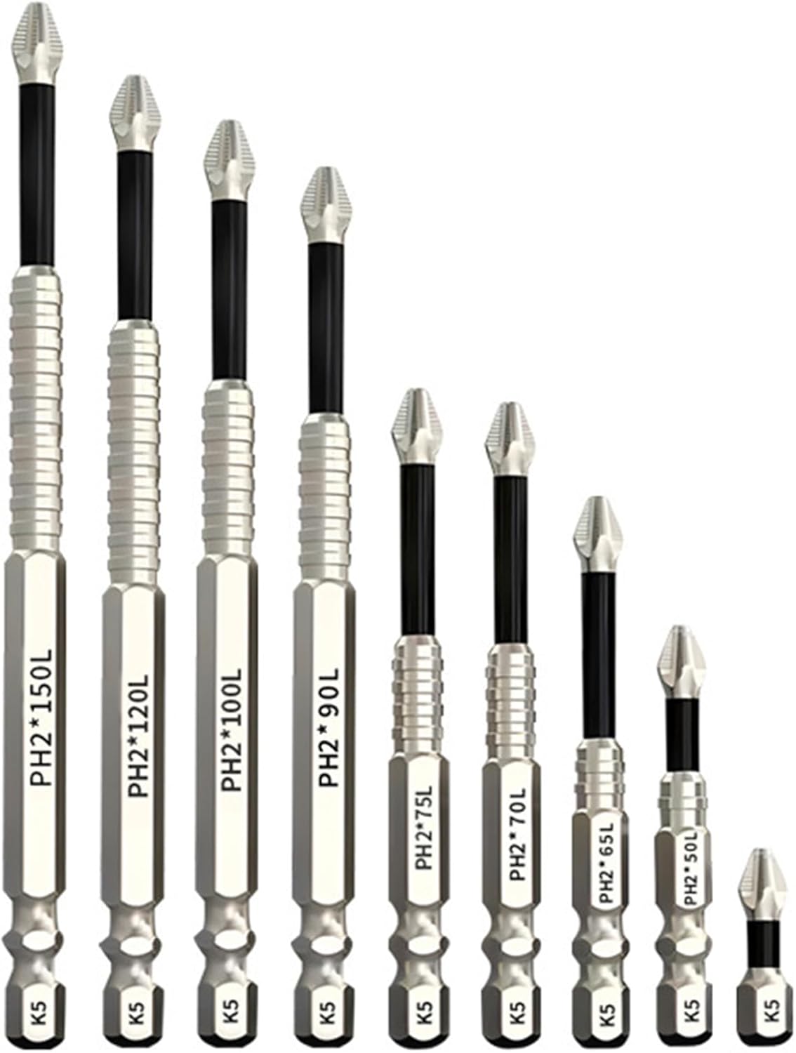 K5 Impact Resistant Non Slip Bit Set – 2025 New Strong Magnetic Screwdriver Drill Bits, Universal, High Magnetic, for Electric and Impact Drivers