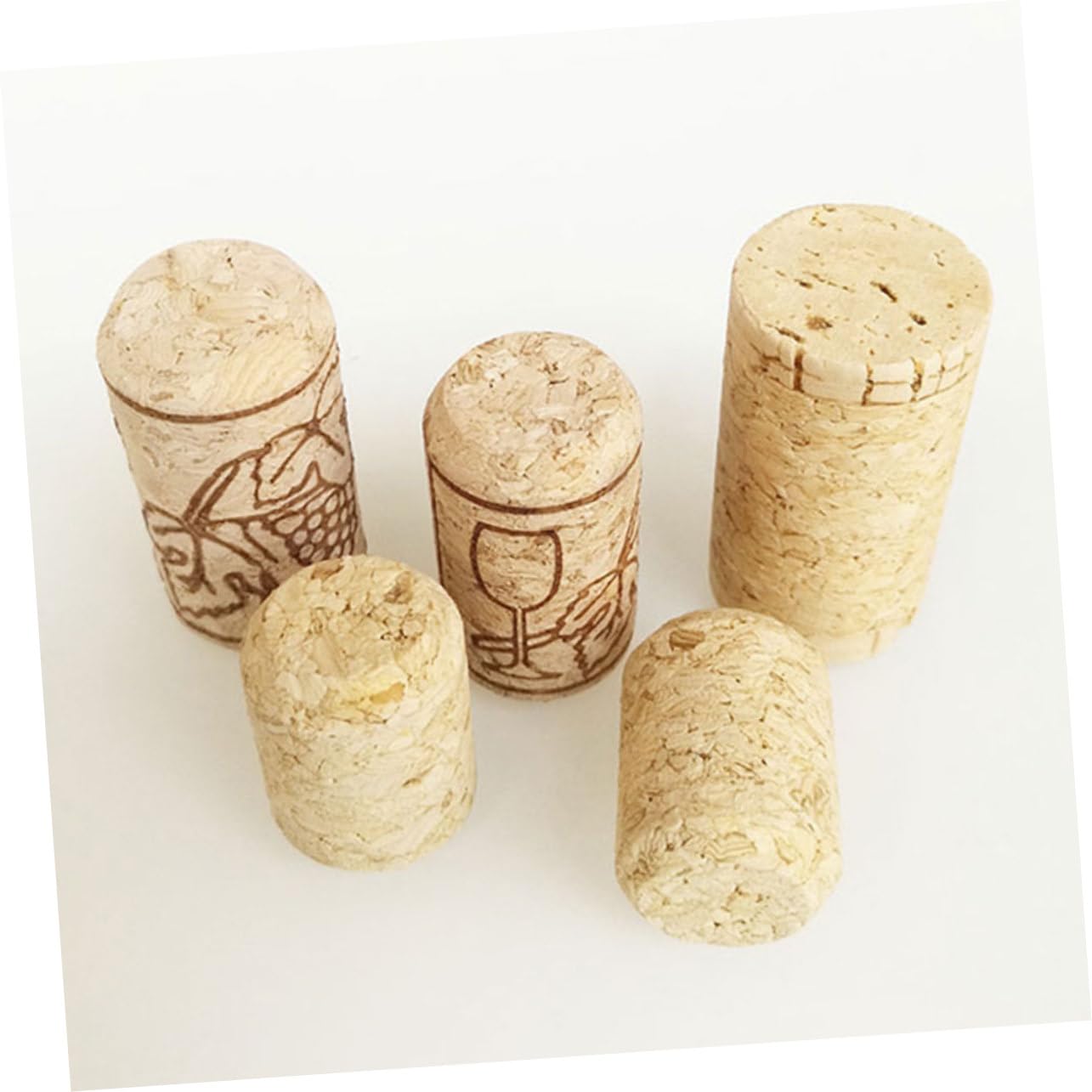 Mikinona Tapones de Corcho para Botella de Vino 150 Piezas 2x2,9 Cm