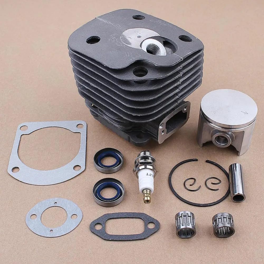 50mm Cylinder Piston Pin Gasket Kit Compatible with Husq 268 268K 268XP 272 Chainsaws Parts 503611071 501659403 503733901