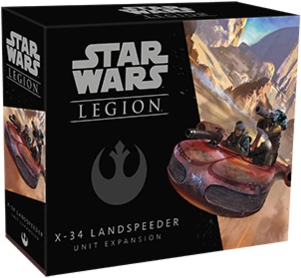 Star Wars: Legion X-34 Landspeeder Unit Expansion - Customize The Iconic Speeder! Tabletop Miniatures Strategy Game for Kids and Adults, Ages 14+, 2 Players, 3 Hour Playtime, Made