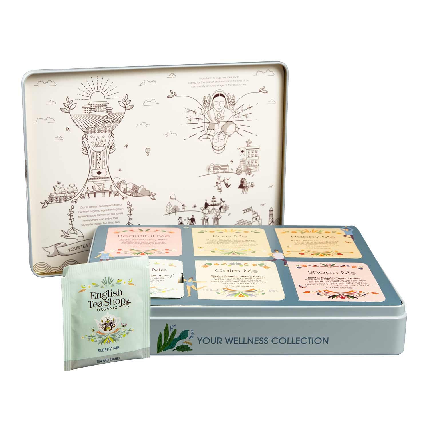 English Tea Shop - Coffret infusions bien-être bio - 36 sachets d'infusions parmi nos 6 mélanges bien-être - Coffret tisane idée cadeau