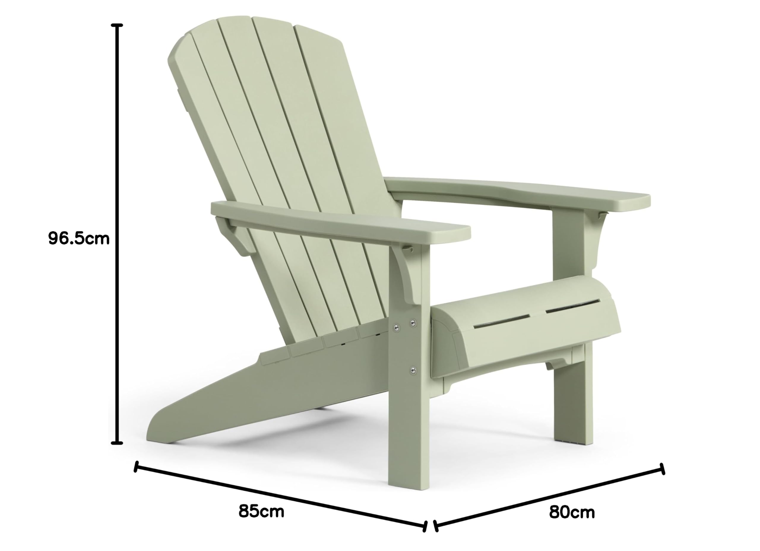 KETER Fauteuil de Jardin Adirondack - Lot de 2 - Vert