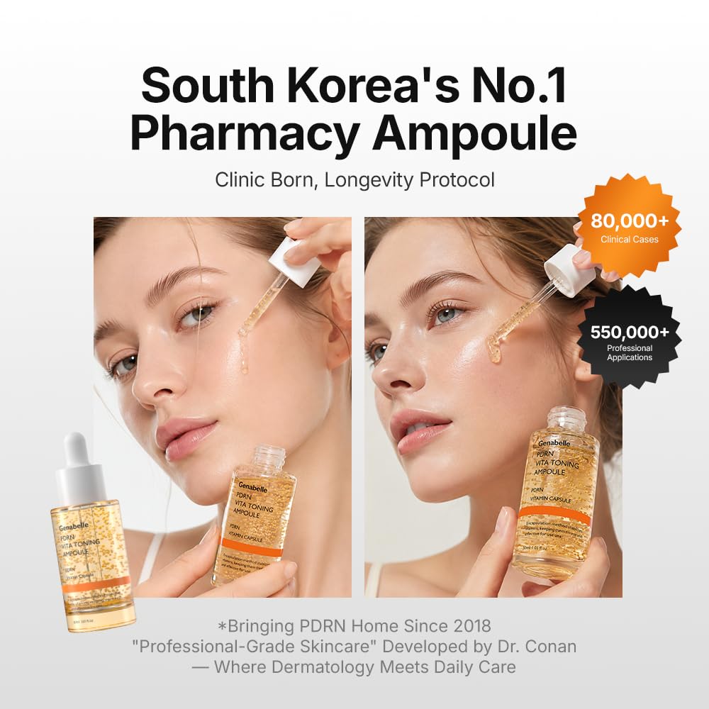 Amazon.com: Genabelle PDRN Vita Toning Ampoule - Lightweight Glass