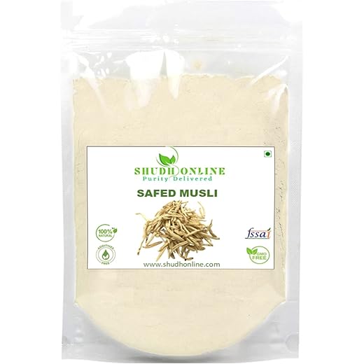 Shudh Safed Musli Powder 100g - Testosterone Booster