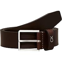 Calvin Klein Uomo Cintura Formal Plaque Belt 3.5 cm Cintura in Pelle