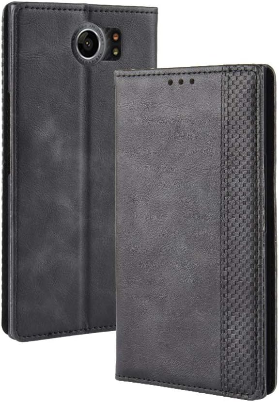 BlackBerry Priv Case,BlackBerry Priv Wallet Case,IAEIMXTE PU Leather Luxury Case,Classic Folio Case with Kickstand and 3 Card Slots Case, Magnetic Closure Case for BlackBerry Priv (Black)