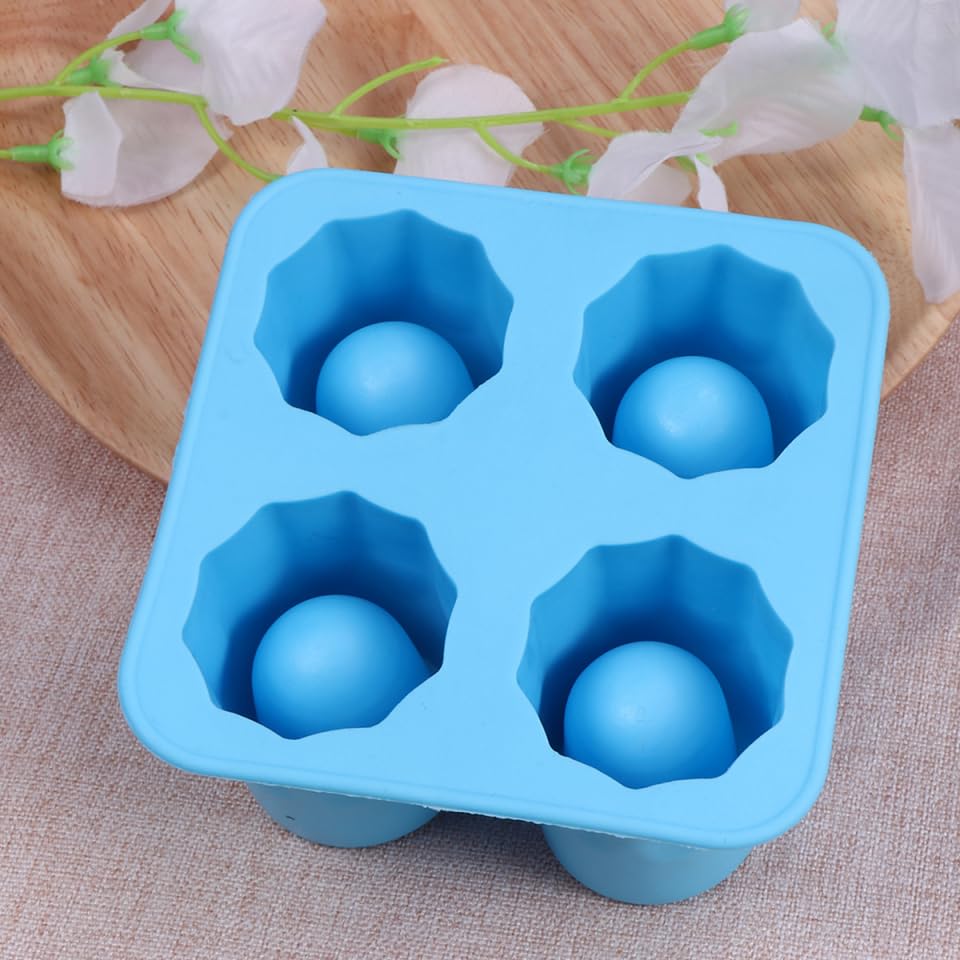 Molde de silicona para cubos de hielo 4 cavidades miniatura 5