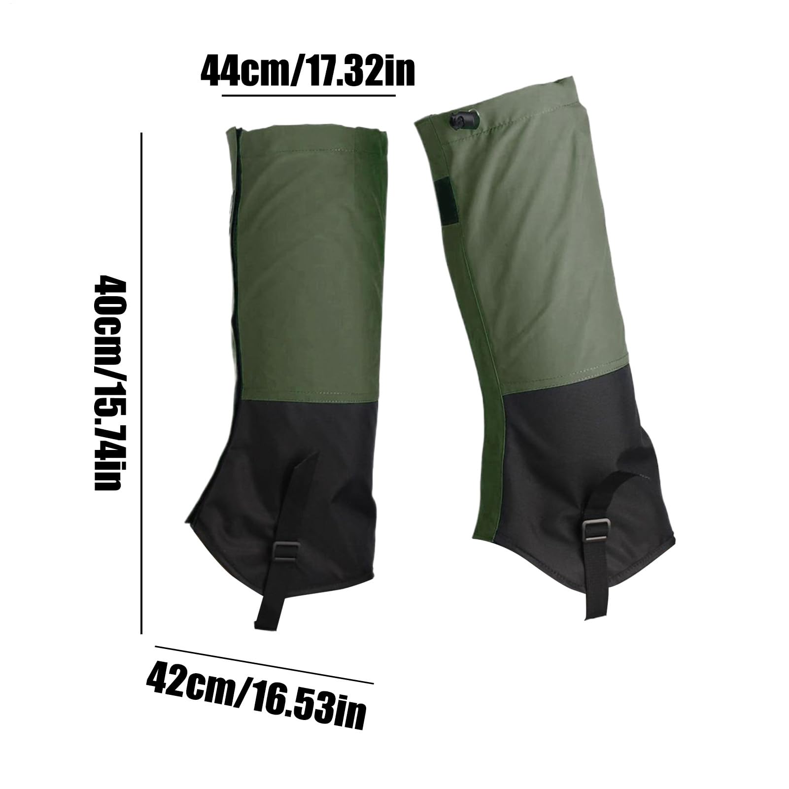 Polainas de pierna, impermeables, a prueba de serpientes, protector de pierna ajustable portátil para hombres y mujeres, escalada en nieve, senderismo, correr, invierno, caza, vadeo al aire
