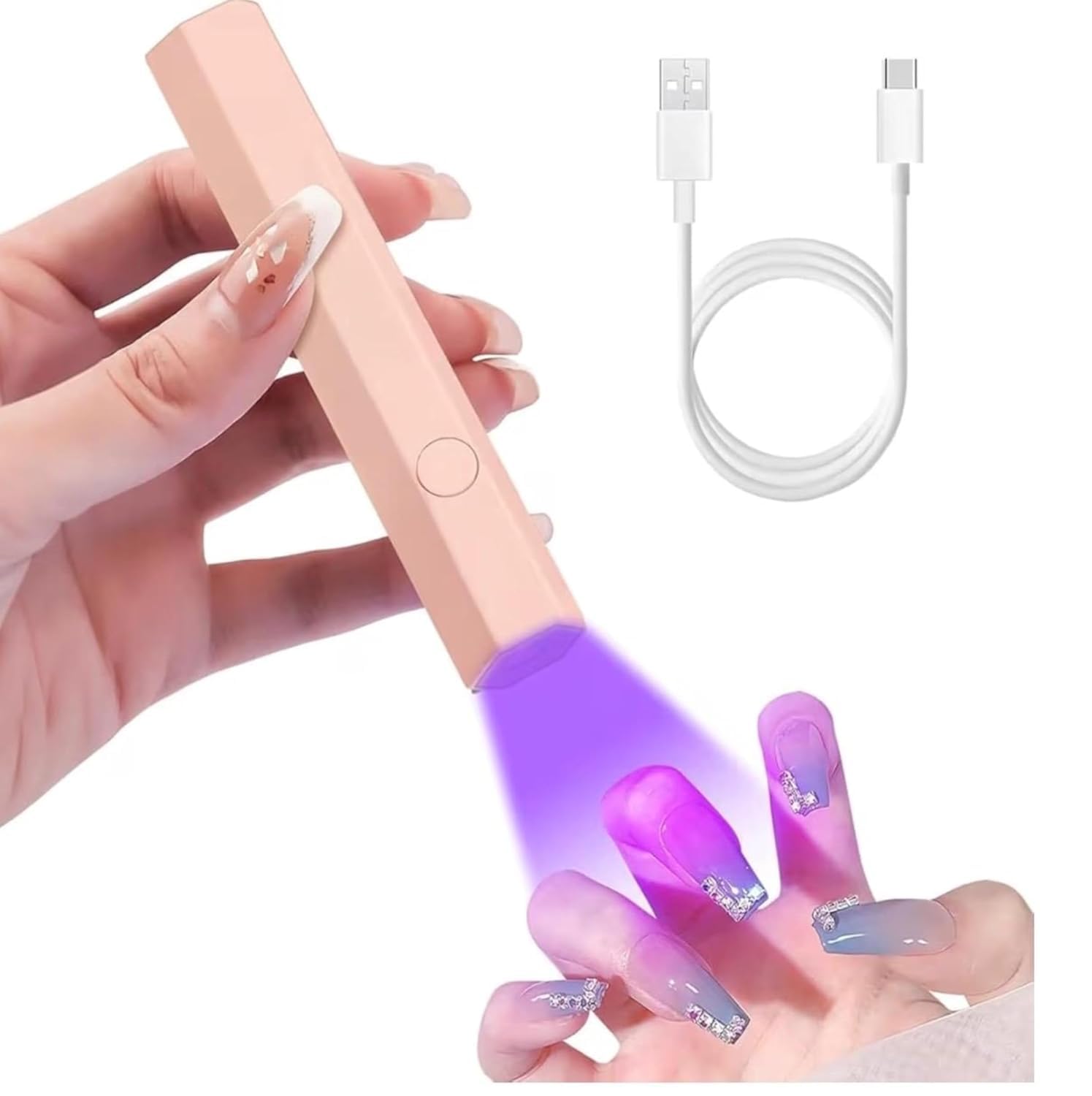 BOLT BEE 2-in-1 Dual Head UV Nail Lamp, Flash Cure LED Gel Nail Light with Flexible Gooseneck Clip, Professional Nail Dryer for Gel Polish, Salon & Home DIY, Black (UV LED TORCH) | Flash Cure LED Light, Gooseneck Clip Design, Professional Nail Tech, Salon and Home DIY-image-36