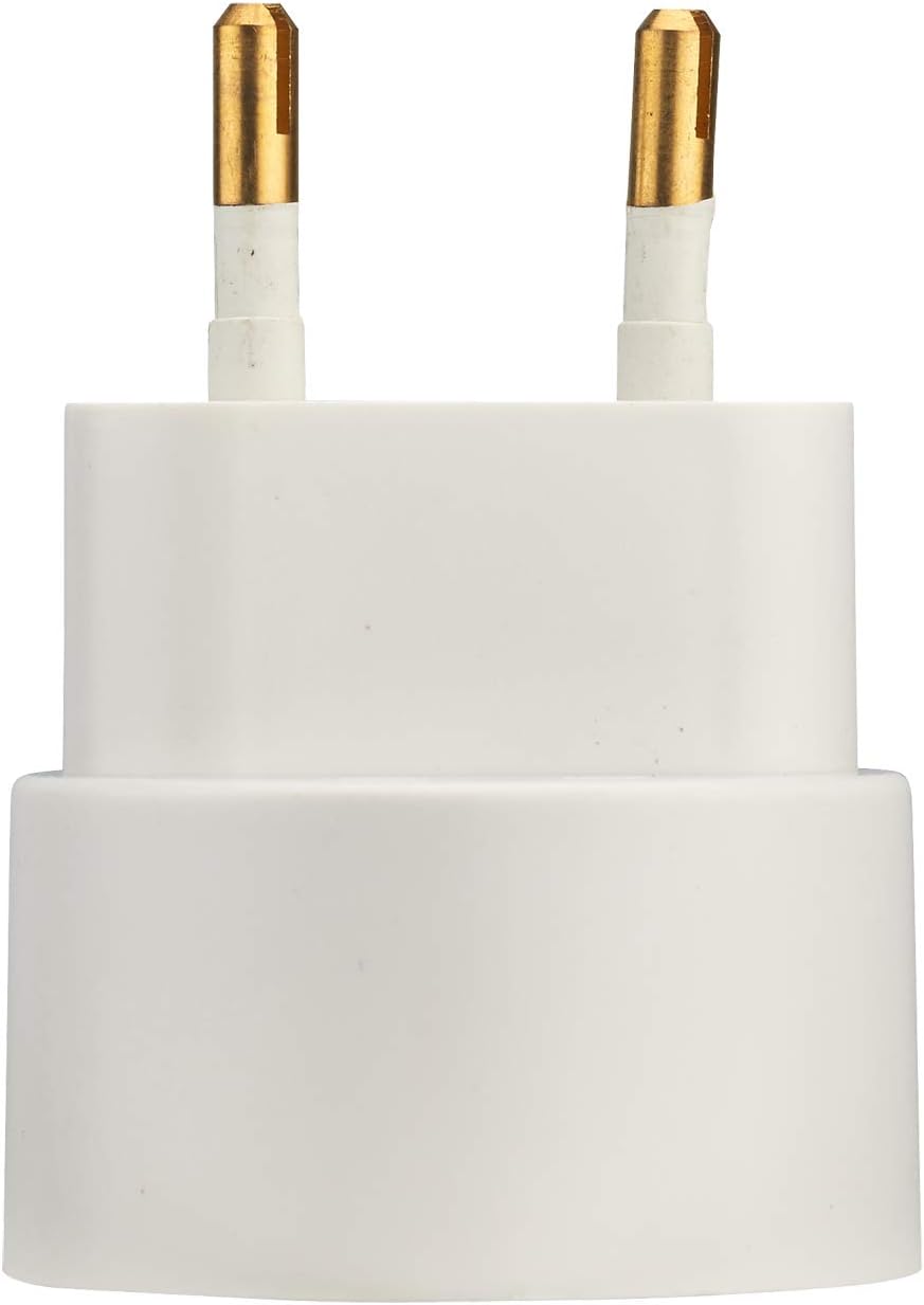 Adapter do gniazdka - Uniwersalny adapter - Adapter podróżny - Adapter podróżny - Uniwersalny adapter Europy 2P 6A USA-FRA 4mm Biały