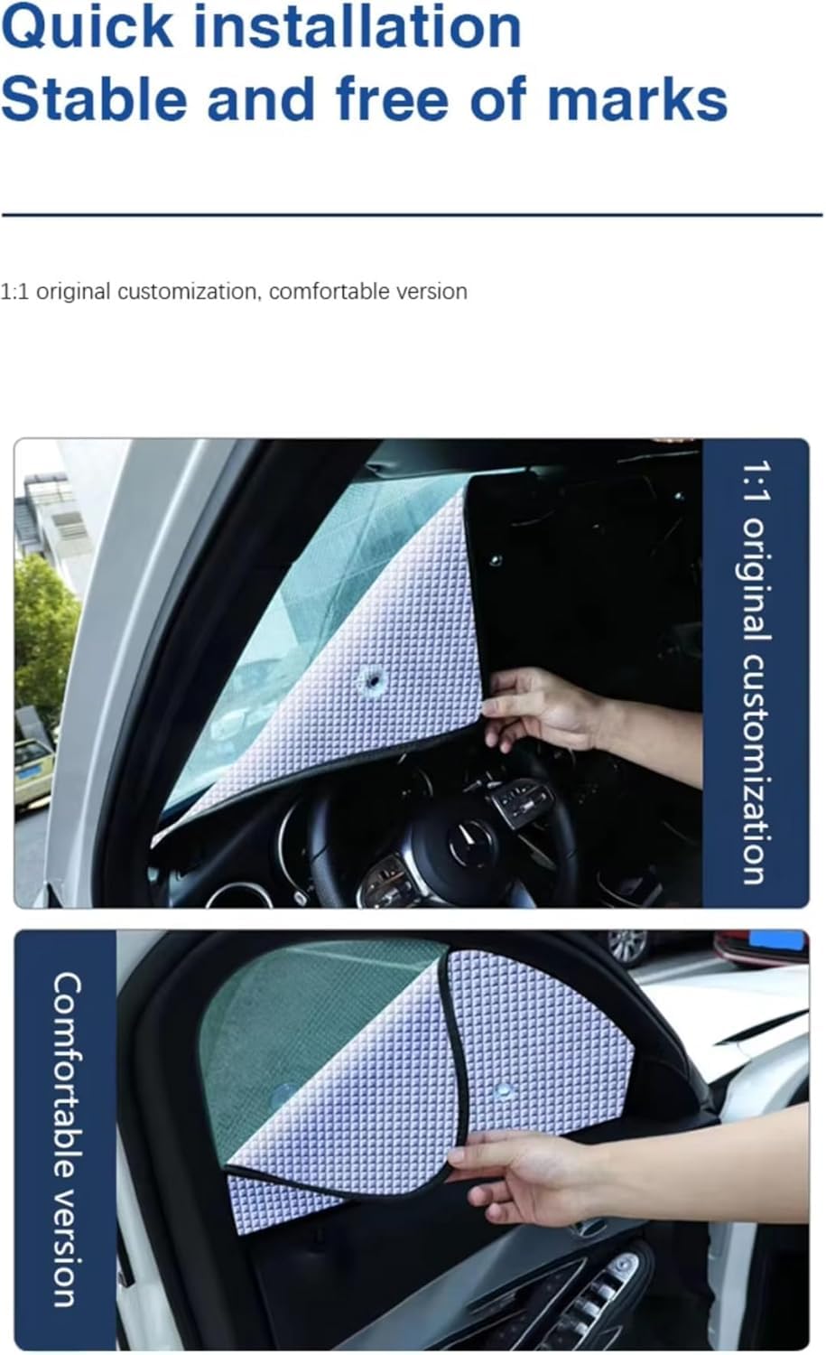 Auto Sonnenschutz für Fenster für Dacia Jogger 2022-2024, Auto Seitenscheibe Sonnenschutz, Thermomatten Auto Frontscheibenabdeckung,All