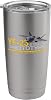 YF-23 Stealth Fighter Military Jet Spec Infographic Yellow Stainless Steel Insulated Tumbler