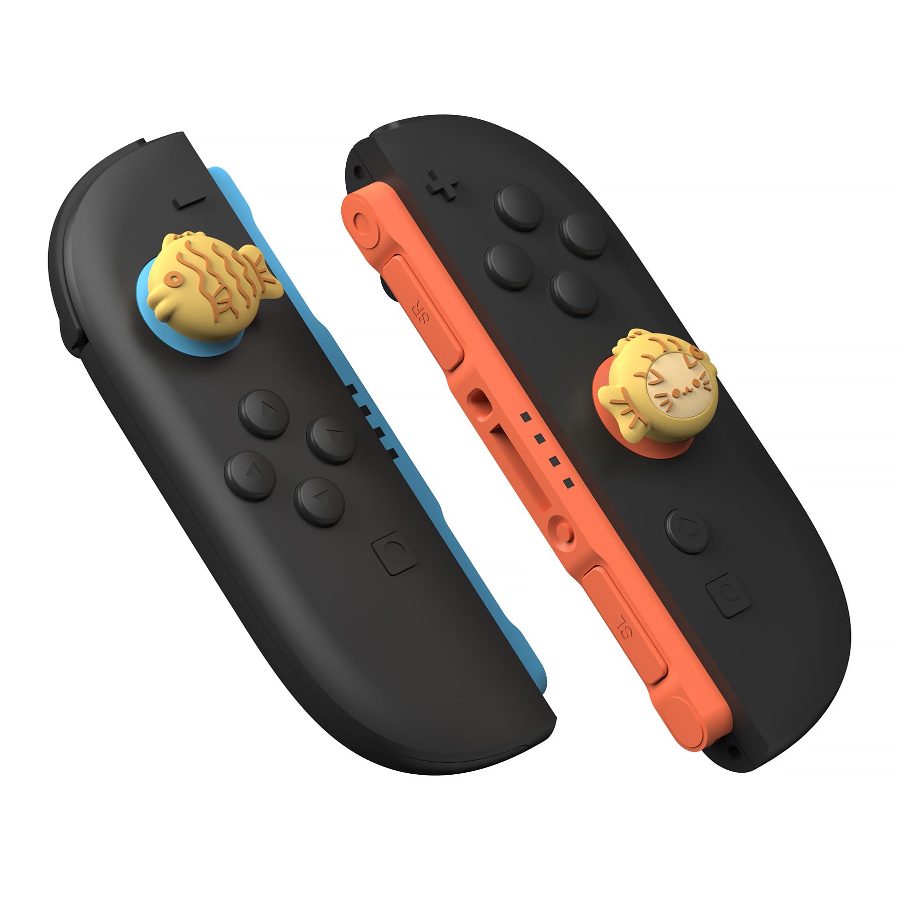 playvital Tapas para Joystick para Nintendo Switch 2 2025, 4 Piezas | Silicona Suave, Mejor Control, Antideslizante, Protección Diaria, Tacto Cómodo, Diseño Kawaii, Taiyaki Kitten