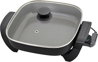 GreenLife 12" 5QT Electric Skillet, Black
