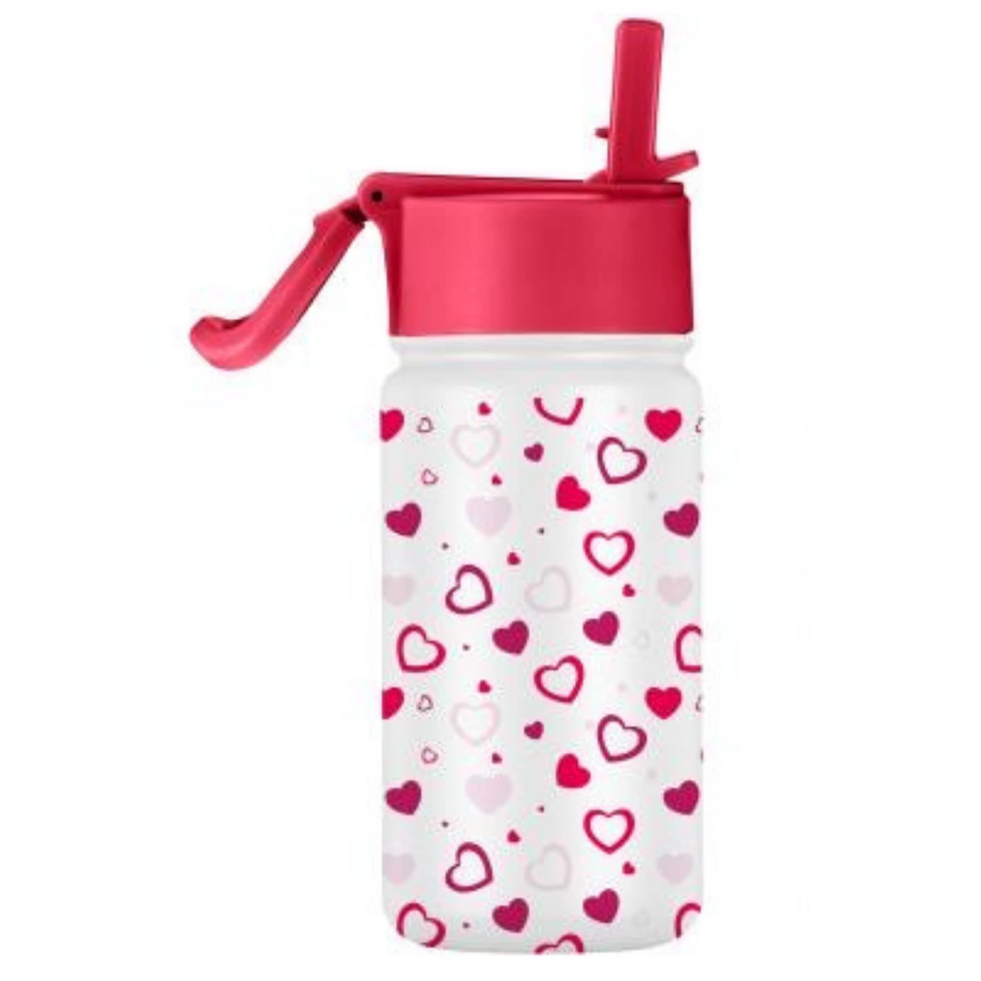 SOLARA Insulated Water Bottle for Kids | Kids Water Bottle, Sipper Bottle for Kids, Thermosteel Kids Bottle, Stainless Steel Water Bottle for Kids, Straw Bottle for Kids, Hearts