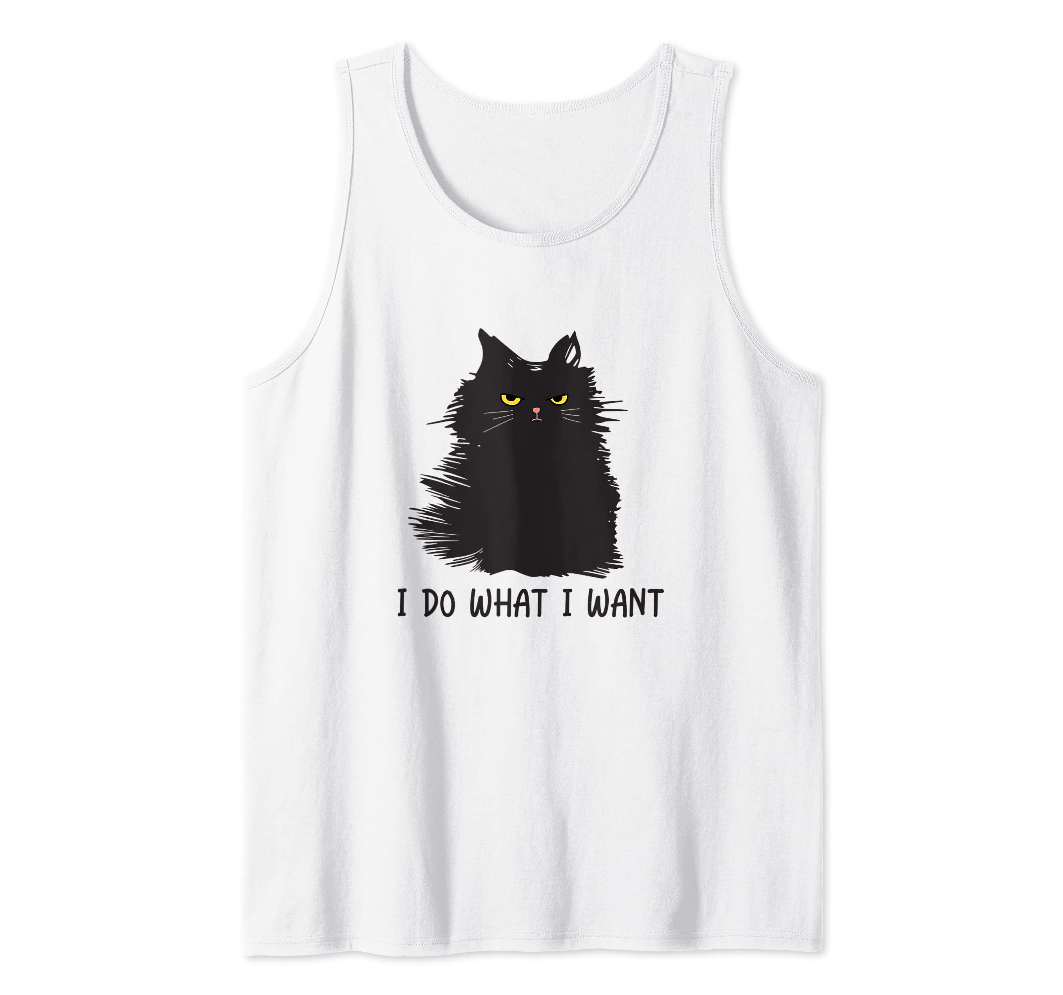 caterpillarBlack cat shirts for boys, sarcasm humor i do what i want Tank Top