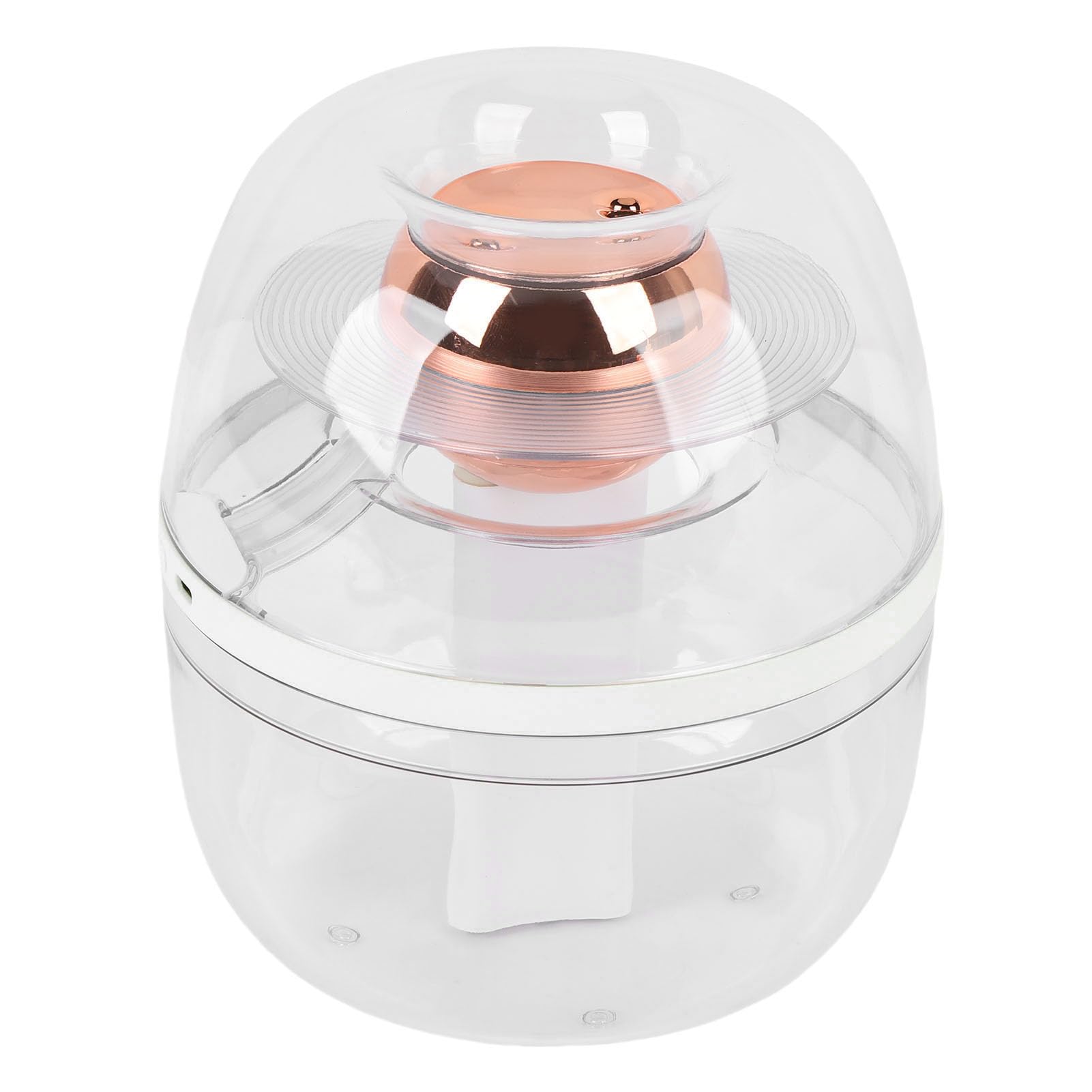 Generic Umidificatore Trasparente con Luce Notturna Silenziosa a Doppio Spray di Grande capacità da 3 Litri per Uso Domestico (WHITE)