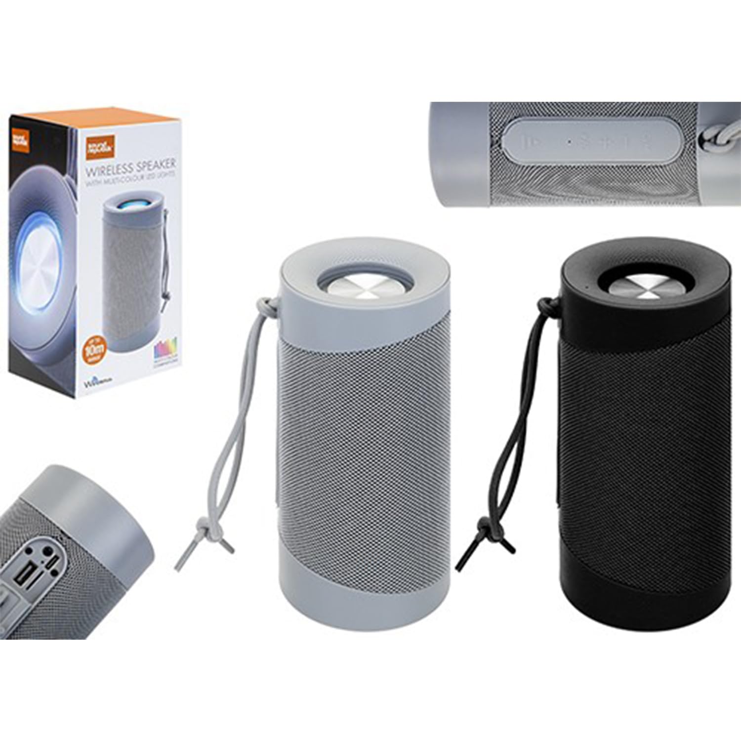 SOUND REPUBLIK TUNNEL SPEAKER WITH CARRY CORD 2 ASSORTED