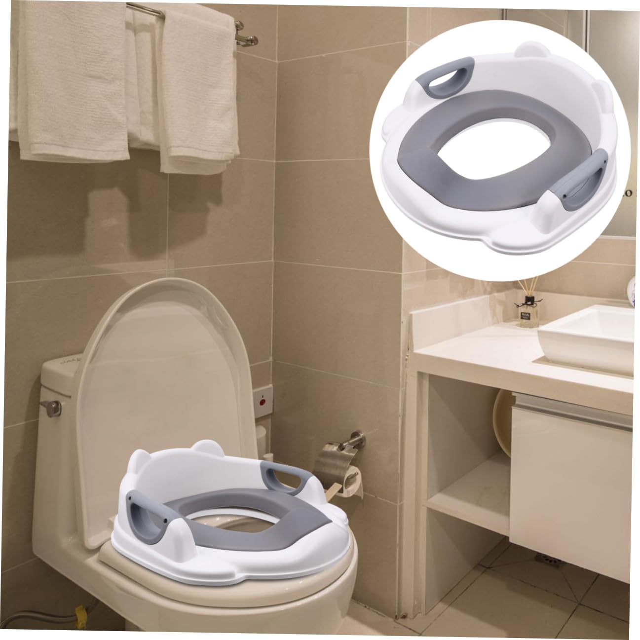 Asiento De Inodoro Para Niños Tapa Wc Asiento Wc Anillo De Entrenamiento Cojín Pu