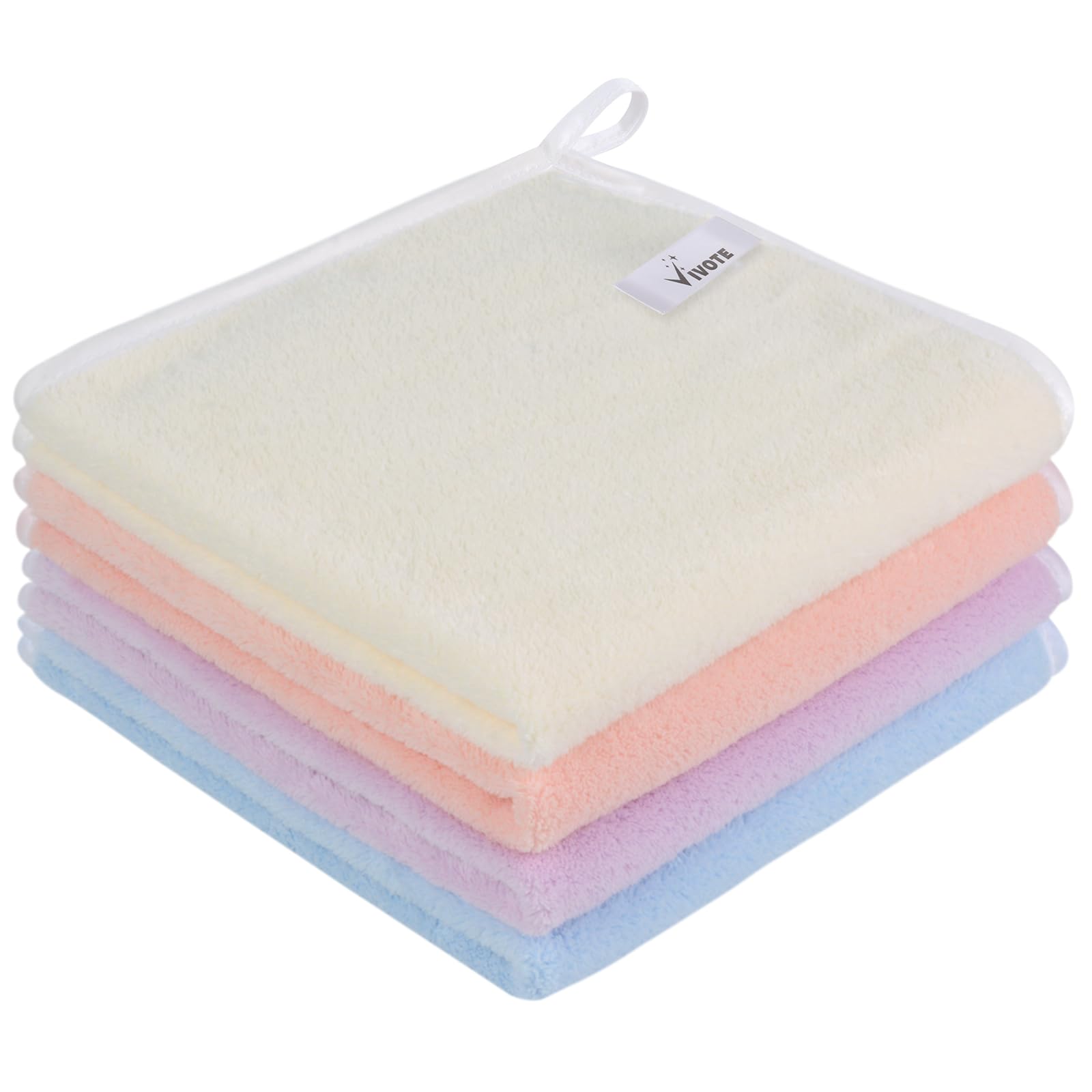 Set Di 5 Asciugamani In Velluto Corallo: Ultra Morbidi, Altamente Assorbenti E Ad Asciugatura Rapida Per Bagno, Spa, Viso E Palestra - 3