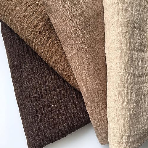 Heidmai Unisex Cotton Blend Crinkle Vintage Soft Scarf With Fringed Edges 35 Inch × 70 Inch thumb #5