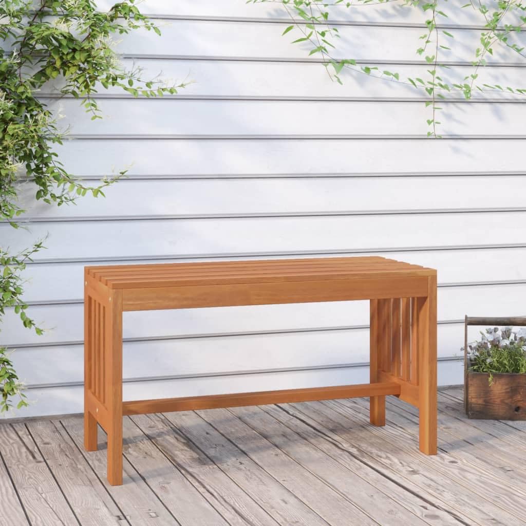 SYDE Banco de Jardín de Eucalipto Macizo 80 cm