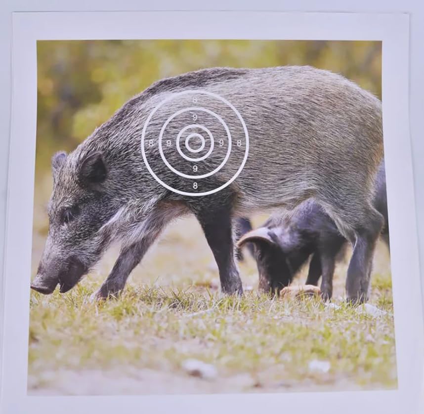 20 pcs Hunting Animal Arrow Target Paper Wild Boar Pattern 40x40 cm Bow Archery Shooting Target