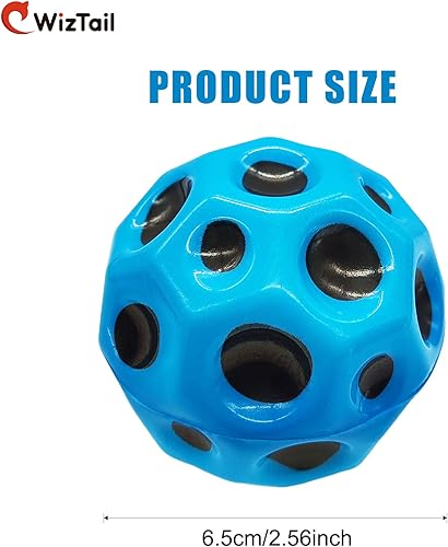 Miniatura 7 de WizTail Bola hinchable en forma de luna porosa bola hinchable para niños, juguete de interior con diseño ergonómico, bolas compactas de moda colorida