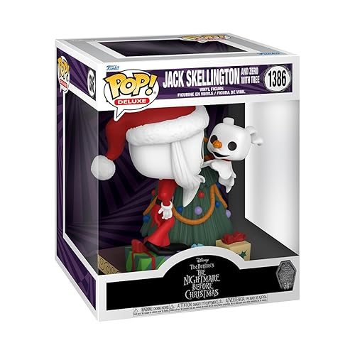 Funko Pop! Deluxe: Disney the Nightmare Before Christmas 30th - Jack Skellington & Zero With Tree
