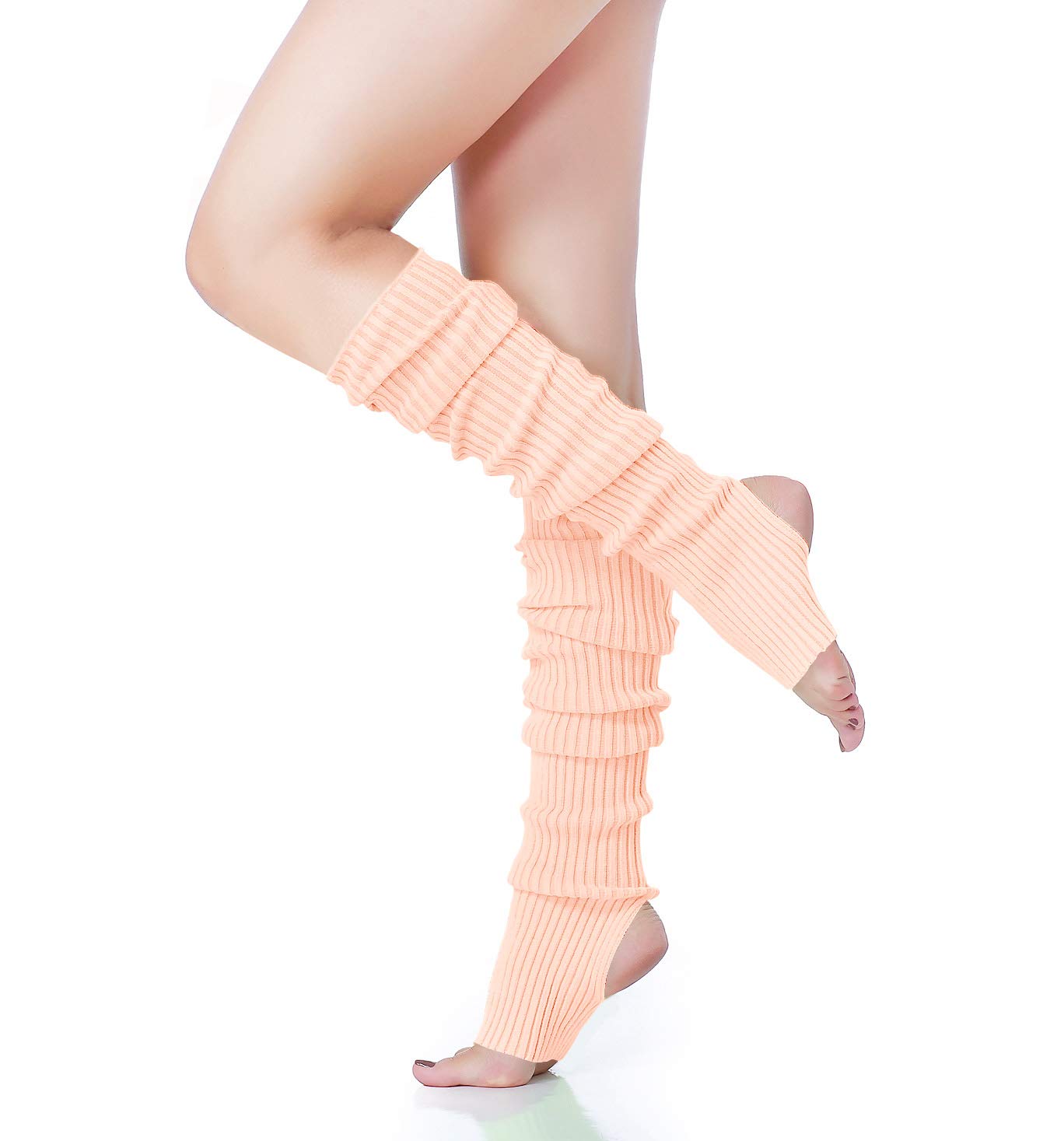v28 Women’s Neon Knit Leg Warmer for 80s Party Dance Sports Yoga