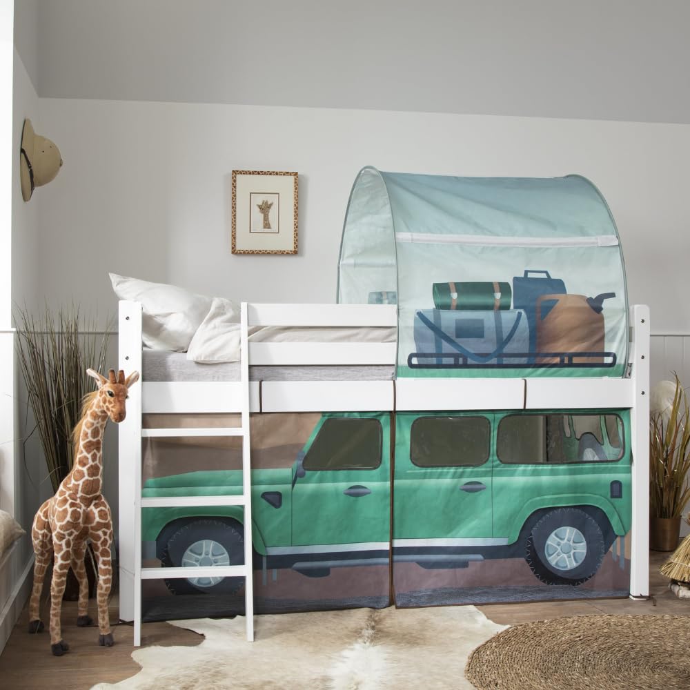 Noa and Nani Safari Overland Off Road Tent & Tunnel for Midsleeper Cabin Bed
