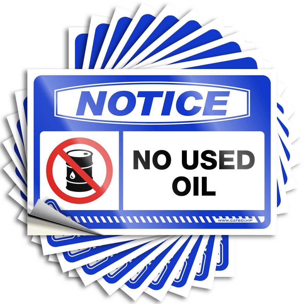 Rooms Decorations Lettering Sticker Designer | Notice No Used Oil Scented Cars Sticker Pack(6X9CM)