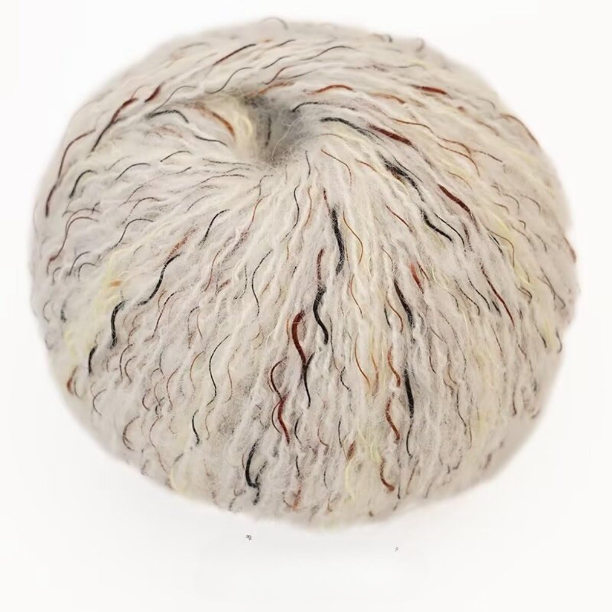 Hilo suave multicolor de mohair, paquete de 6/12/24, lana de punto P Casere para suéteres acogedores y manualidades, textura ligera, ideal para proyectos de tejer (50 g)