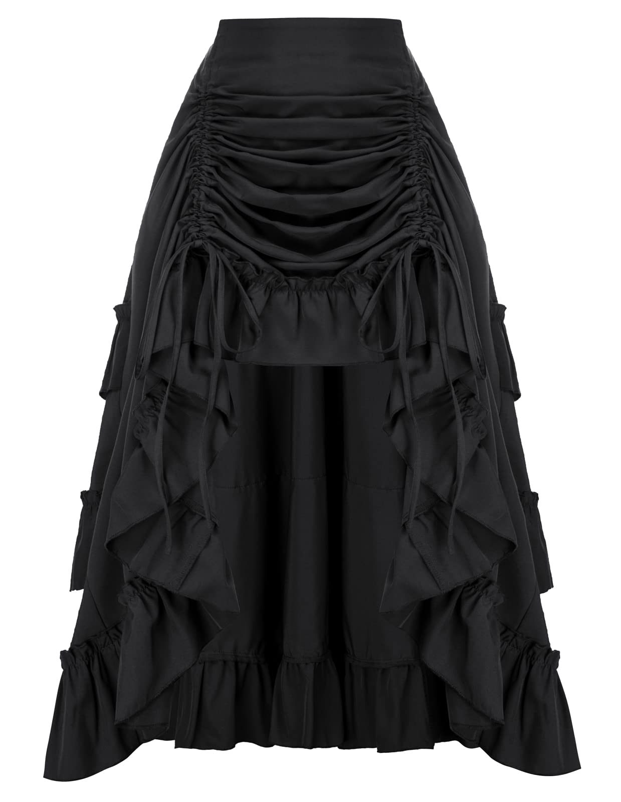 Scarlet Darkness Women's Steampunk Bustle Skirt